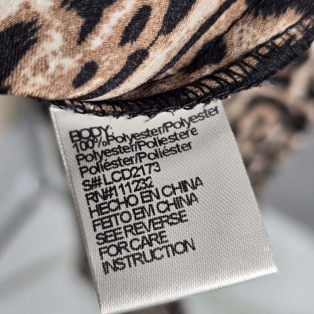 Leopard Print Kimono Dress (Rack 9) - Picture 10 of 10